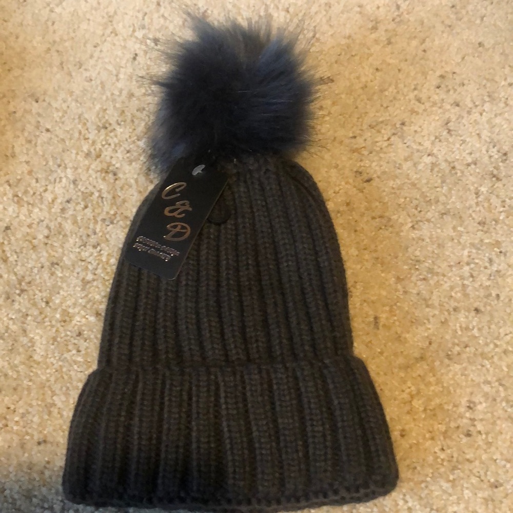 Charcoal Grey Winter Hat (lined)